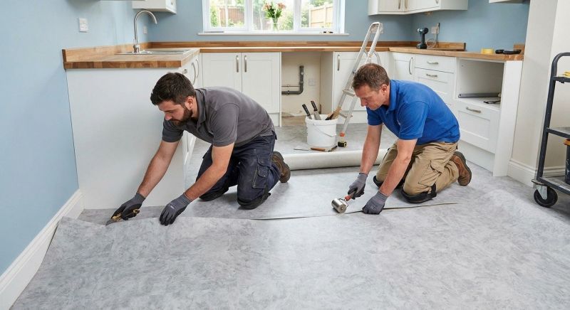 Sheet Linoleum Installation in Winchester, MA