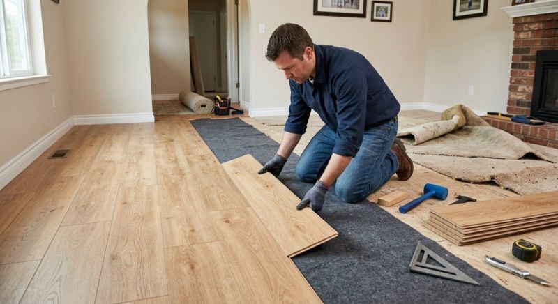 Laminate Floor Remodeling in Needham, MA