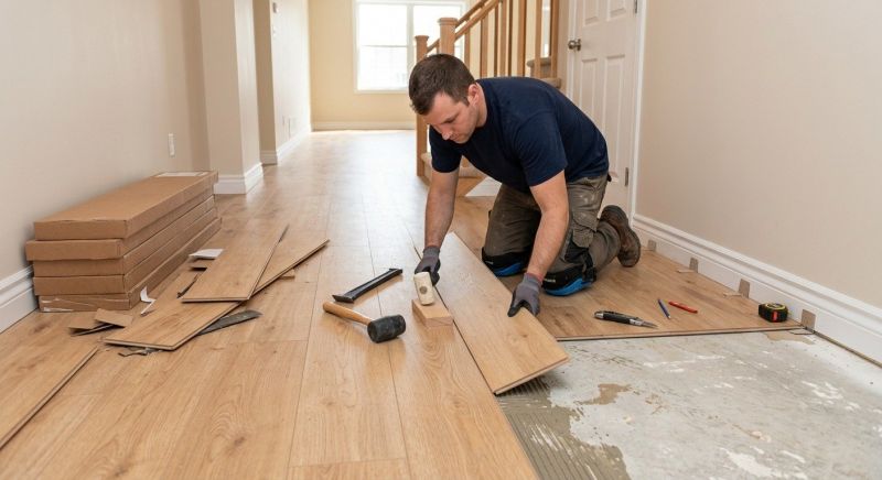 Laminate Floor Replacement in Abington, MA