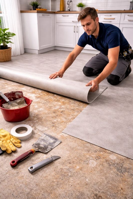 Linoleum Floor Installation in Attleboro, MA