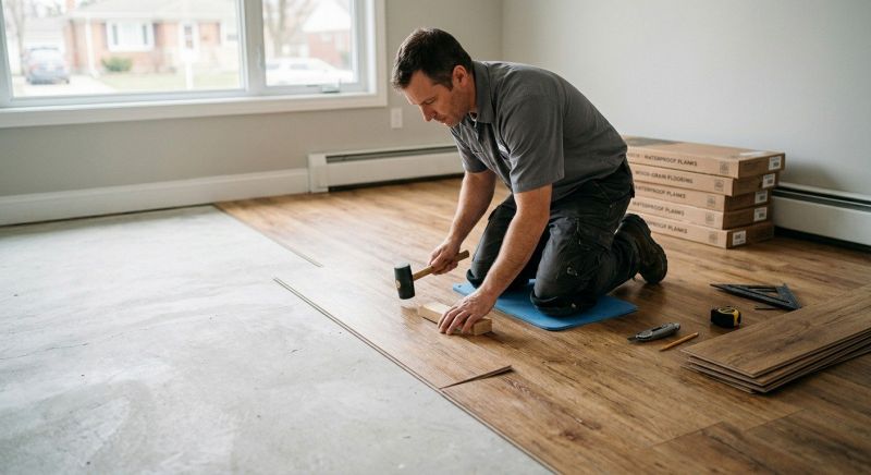 Linoleum Floor Installation in Brockton, MA