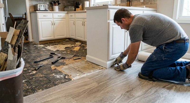 Linoleum Floor Installation in Hanson, MA