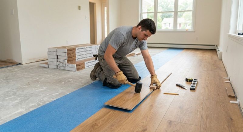 Lvt Flooring Installation in Bridgewater, MA