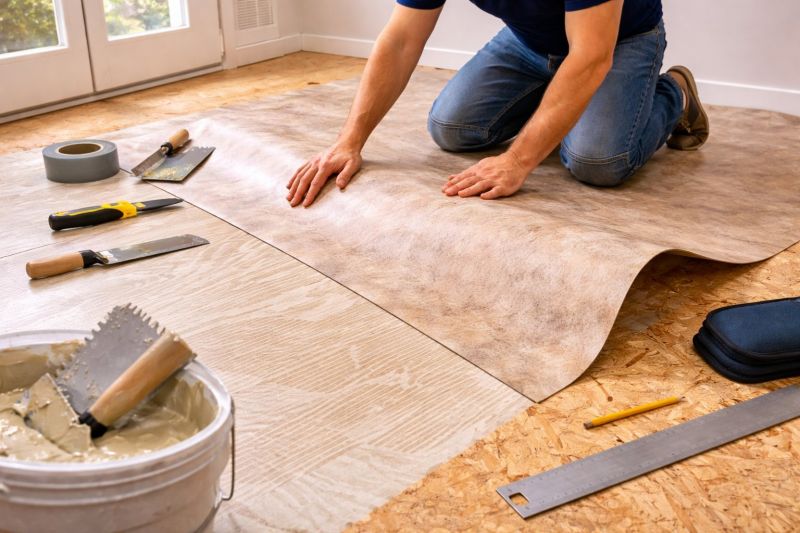 Sheet Flooring Installation in Foxboro, MA
