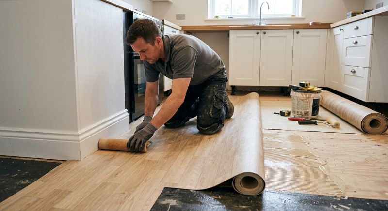 Sheet Linoleum Installation in Harvard, MA