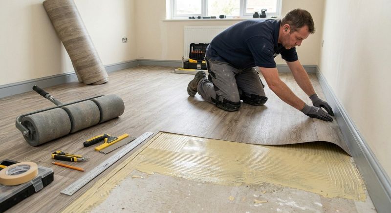 Sheet Vinyl Installation in Canton, MA