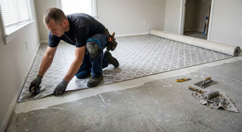 Sheet Vinyl Installation in Sharon, MA