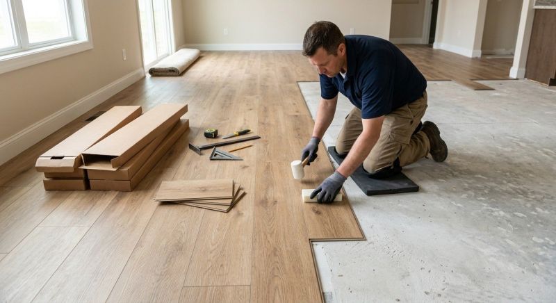 Luxury Vinyl Tile Installation in Sherborn, MA